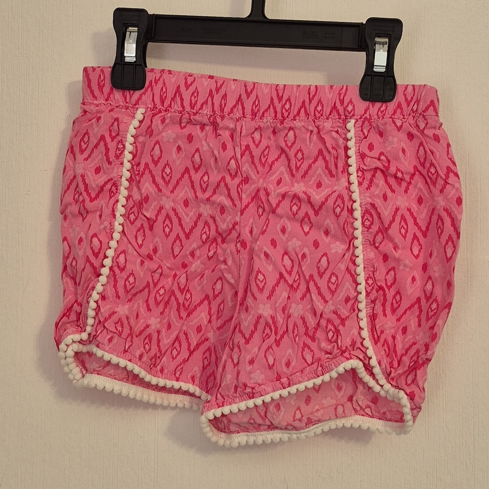 365 Kids Granimals Pink Pink White pom pom shorts Childrens Sz 6 Dimond Pattern